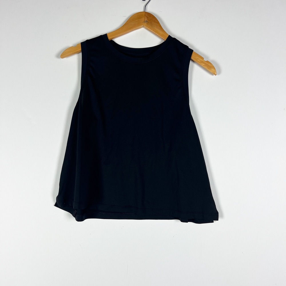 Lululemon Women's Lightweight Crew Neck Sleeveless Tank Top Solid Black M